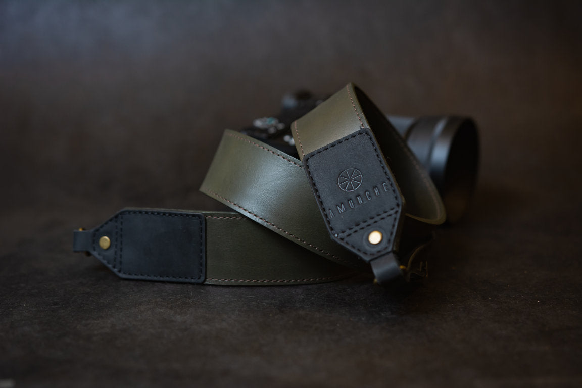 CORREA DE CÁMARA OLIVE BLACK